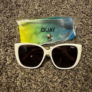 Quay White Sunglasses